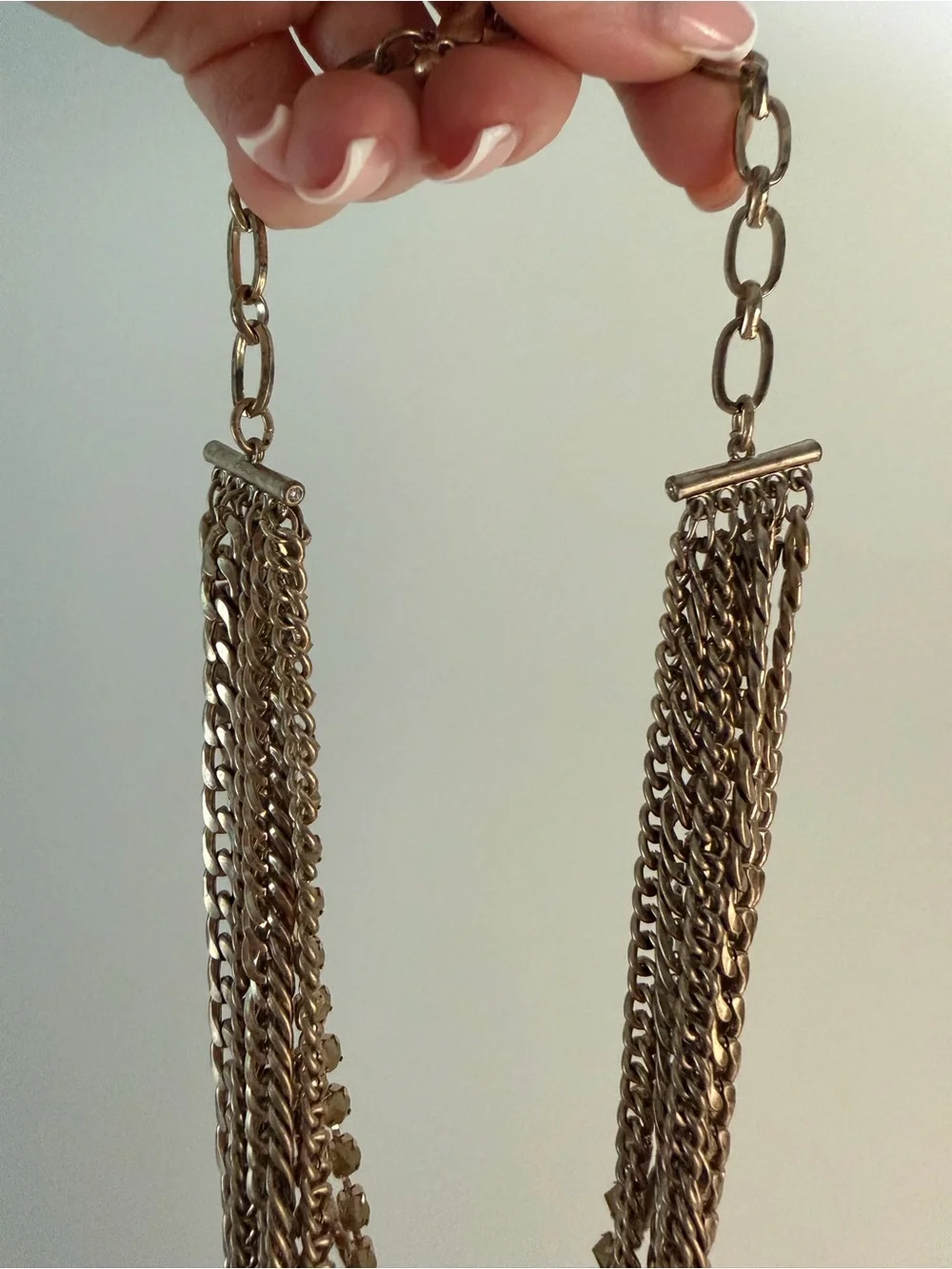 Free People Multi Strand Boho Statement Necklace